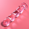 NEBULA SERIES BY IBIZA - MODEL 10 DILDO SZKLO BOROSILIKATOWE ROZOWY 16.5 CM -O- 3.5 CM