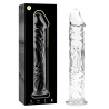 NEBULA SERIES BY IBIZA - MODEL 12 DILDO SZKLO BOROSILIKATOWE PRZEZROCZYSTE 17 CM -O- 3.5 CM