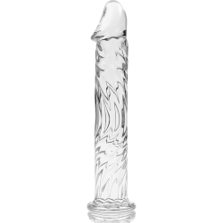 NEBULA SERIES BY IBIZA - MODEL 12 DILDO SZKLO BOROSILIKATOWE PRZEZROCZYSTE 17 CM -O- 3.5 CM