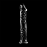 NEBULA SERIES BY IBIZA - MODEL 12 DILDO SZKLO BOROSILIKATOWE PRZEZROCZYSTE 17 CM -O- 3.5 CM
