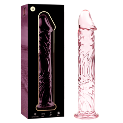 NEBULA SERIES BY IBIZA - MODEL 12 DILDO SZKLO BOROSILIKATOWE ROZOWY 17 CM -O- 3.5 CM
