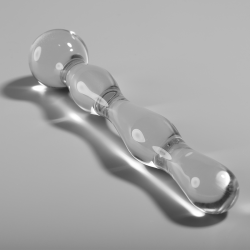 NEBULA SERIES BY IBIZA - MODEL 13 DILDO SZKLO BOROSILIKATOWE PRZEZROCZYSTE 18 CM -O- 3.5 CM
