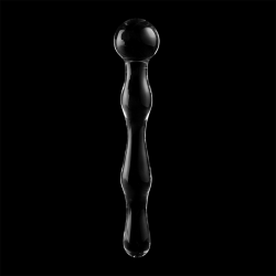 NEBULA SERIES BY IBIZA - MODEL 13 DILDO SZKLO BOROSILIKATOWE PRZEZROCZYSTE 18 CM -O- 3.5 CM