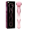 NEBULA SERIES BY IBIZA - MODEL 13 DILDO BOROSILICATE GLASS PINK 18 CM -O- 3.5 CM