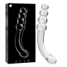 NEBULA SERIES BY IBIZA - MODEL 14 DILDO SZKLO BOROSILIKATOWE PRZEZROCZYSTE 18.5 CM -O- 3 CM