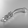 NEBULA SERIES BY IBIZA - MODEL 14 DILDO SZKLO BOROSILIKATOWE PRZEZROCZYSTE 18.5 CM -O- 3 CM