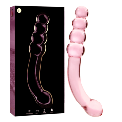 NEBULA SERIES BY IBIZA - MODEL 14 DILDO SZKLO BOROSILIKATOWE ROZOWY 18.5 CM -O- 3 CM