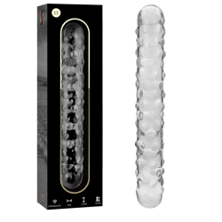 NEBULA SERIES BY IBIZA - MODEL 15 DILDO SZKLO BOROSILIKATOWE PRZEZROCZYSTE 18.5 CM -O- 3 CM