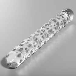 NEBULA SERIES BY IBIZA - MODEL 15 DILDO SZKLO BOROSILIKATOWE PRZEZROCZYSTE 18.5 CM -O- 3 CM