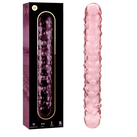 NEBULA SERIES BY IBIZA - MODEL 15 DILDO SZKLO BOROSILIKATOWE ROZOWY 18.5 CM -O- 3 CM