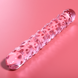 NEBULA SERIES BY IBIZA - MODEL 15 DILDO SZKLO BOROSILIKATOWE ROZOWY 18.5 CM -O- 3 CM