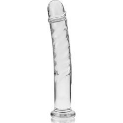 NEBULA SERIES BY IBIZA - MODEL 16 DILDO SZKLO BOROSILIKOWE PRZEZROCZYSTE 18.5 CM -O- 3 CM