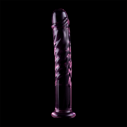 NEBULA SERIES BY IBIZA - MODEL 16 DILDO SZKLO BOROSILIKATOWE ROZOWY 18.5 CM -O- 3 CM