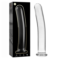 NEBULA SERIES BY IBIZA - MODEL 17 DILDO SZKLO BOROSILIKATOWE PRZEZROCZYSTE 18.5 CM -O- 3 CM