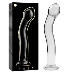 NEBULA SERIES BY IBIZA - MODEL 18 DILDO SZKLO BOROSILIKATOWE PRZEZROCZYSTE 18.5 CM -O- 3.5 CM