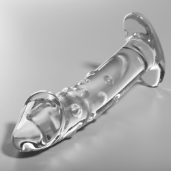 NEBULA SERIES BY IBIZA - MODEL 19 DILDO SZKLO BOROSILIKATOWE PRZEZROCZYSTE 18.5 CM -O- 4 CM