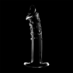 NEBULA SERIES BY IBIZA - MODEL 19 DILDO SZKLO BOROSILIKATOWE PRZEZROCZYSTE 18.5 CM -O- 4 CM
