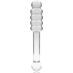 NEBULA SERIES BY IBIZA - MODEL 20 DILDO SZKLO BOROSILIKATOWE PRZEZROCZYSTE 20.5 CM -O- 3 CM