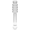 NEBULA SERIES BY IBIZA - MODEL 20 DILDO BOROSILICATE GLASS CLEAR 20.5 CM -O- 3 CM