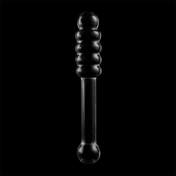 NEBULA SERIES BY IBIZA - MODEL 20 DILDO SZKLO BOROSILIKATOWE PRZEZROCZYSTE 20.5 CM -O- 3 CM
