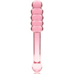 NEBULA SERIES BY IBIZA - MODEL 20 DILDO BOROSILICATE GLASS PINK 20.5 CM -O- 3 CM