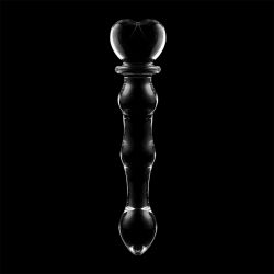 NEBULA SERIES BY IBIZA - MODEL 21 DILDO SZKLO BOROSILIKATOWE PRZEZROCZYSTE 20.5 CM -O- 3.5 CM