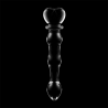 NEBULA SERIES BY IBIZA - MODEL 21 DILDO SZKLO BOROSILIKATOWE PRZEZROCZYSTE 20.5 CM -O- 3.5 CM