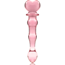NEBULA SERIES BY IBIZA - MODEL 21 DILDO BOROSILICATE GLASS PINK 20.5 CM -O- 3.5 CM