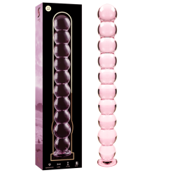 NEBULA SERIES BY IBIZA - MODEL 22 DILDO SZKLO BOROSILIKATOWE ROZOWY 21.5 CM -O- 2.5 CM