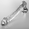 NEBULA SERIES BY IBIZA - MODEL 23 DILDO SZKLO BOROSILIKATOWE PRZEZROCZYSTE 21.5 CM -O- 4 CM
