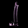 NEBULA SERIES BY IBIZA - MODÈLE 23 GODE EN VERRE BOROSILICATE ROSE 21.5 CM -O- 4 CM