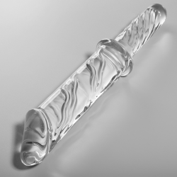 NEBULA SERIES BY IBIZA - MODEL 24 DILDO SZKLO BOROSILIKATOWE PRZEZROCZYSTE 28.5 CM -O- 5 CM