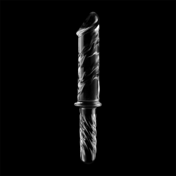 NEBULA SERIES BY IBIZA - MODEL 24 DILDO SZKLO BOROSILIKATOWE PRZEZROCZYSTE 28.5 CM -O- 5 CM