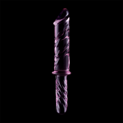 NEBULA SERIES BY IBIZA - MODEL 24 DILDO SZKLO BOROSILIKATOWE ROZOWY 28.5 CM -O- 5 CM