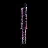 NEBULA SERIES BY IBIZA - MODEL 24 DILDO BOROSILICATE GLASS PINK 28.5 CM -O- 5 CM