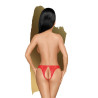 PENTHOUSE - NAUGHTY VALENTINE STRINGI CZERWONE L/XL