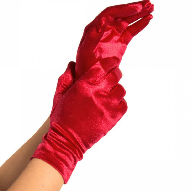 LEG AVENUE - SATIN-HANDSCHUHE ROT LEG AVENUE - SATIN-HANDSCHUHE ROT
