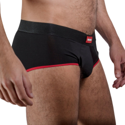 MACHO - MS24R KRÓTKIE MASZYNY CIEMNOCZERWONE XL