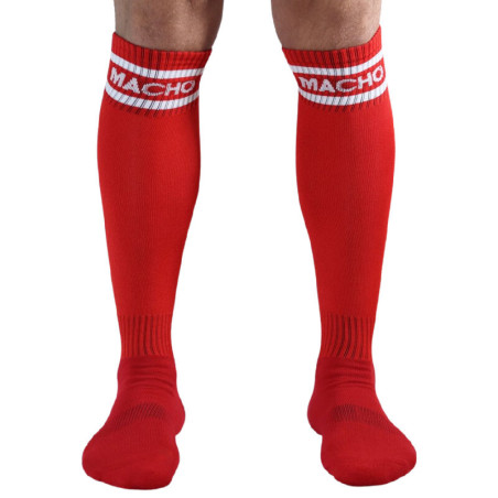 MACHO - CALZINO LUNGO TAGLIA UNICA ROSSO