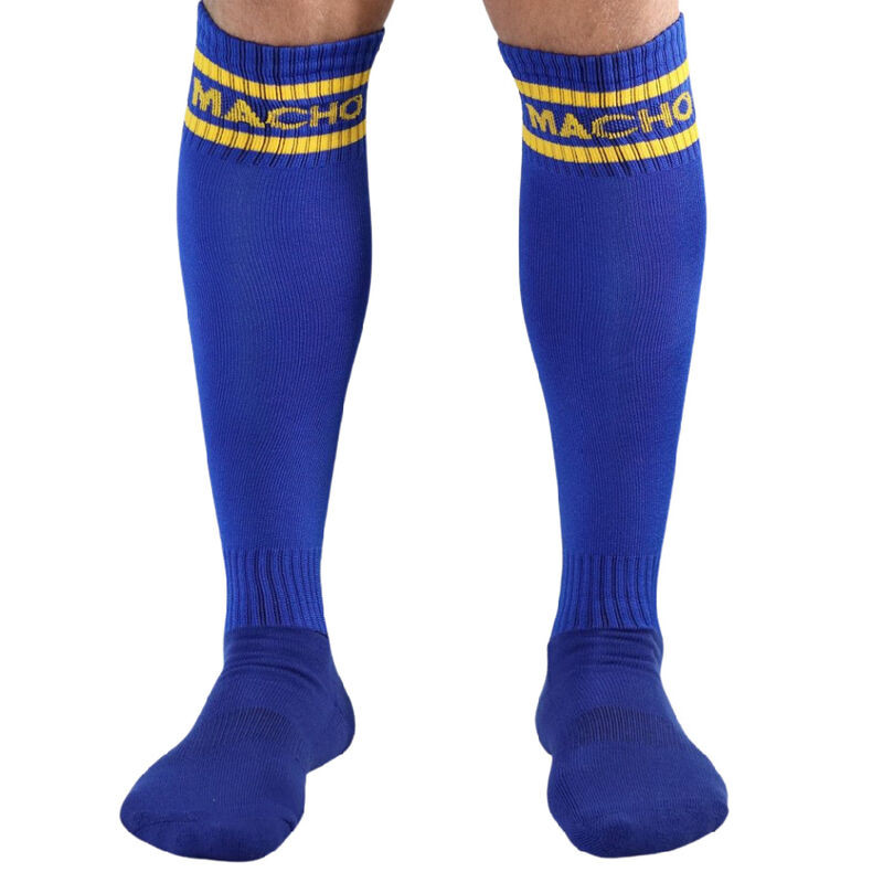 MACHO - MEIAS COMPRIDAS TAMANHO ÚNICO AZUL MACHO - MEIAS COMPRIDAS TAMANHO ÚNICO AZUL
