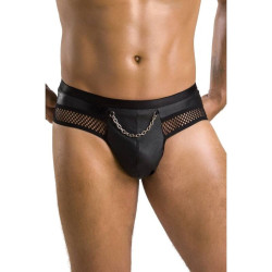 PASSION - 030 OTWARTY SLIP TOM CZARNY S/M
