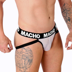 MACHO - MX26X1 JOCK GRID BLANC M