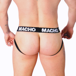 MACHO - MX26X1 JOCK GRID BLANC L
