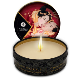 SHUNGA - MINI CARESS TRUSKAWKAMI I SWIECA DO MASAZU CAVA 30 ML