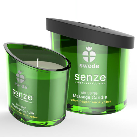 SWEDE - POBUDZAJACA SENZE SWIECA DO MASAZU - CYTRYNA, PIEPRZ, EUKALIPTUS