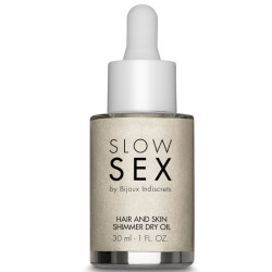 BIJOUX - SLOW SEX WIELOFUNKCYJNY ROZSWIETLAJACY SUCHY OLEJEK 30 ML