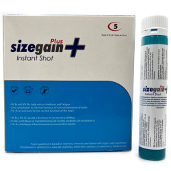 500 COSMETICS -SIZEGAIN PLUS SHOT WITAMINOWY DLA MEZCZYZN ENERGIZER 5 SZT.