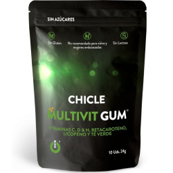 WUG GUM - MULTIVIT WITAMINA C, H, D, BETA-KAROTEN, LIKOPEN I ZIELONA HERBATA 10 JEDNOSTEK
