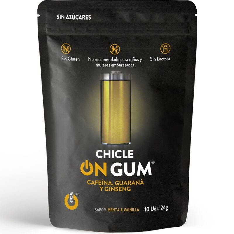 WUG GUM - NA KOFEINIE, ZEN-SZENIU I GUMIE GUARANA 10 JEDNOSTEK