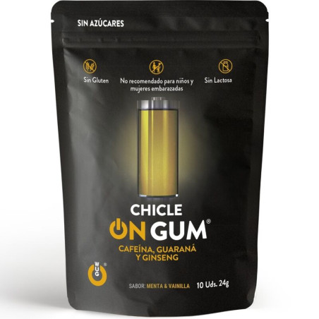 WUG GUM - NA KOFEINIE, ZEN-SZENIU I GUMIE GUARANA 10 JEDNOSTEK